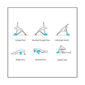 2 - Strauss Yoga Block,  Purple  9x4x6 in 