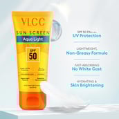 4 - VLCC Aqua Light Sunscreen Gel,  100 g  SPF 50 PA++++ Lightweight 