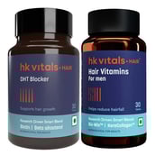 HealthKart HK Vitals Hair Vitamins for Men & DHT Blocker with Biotin 30 Tabs Combo