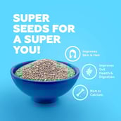 3 - Yogabar Chia Seeds,  250 g  Unflavoured 