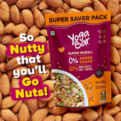 4 - Yogabar Super Muesli,  700 g  Whole Grains + Seeds + Almonds 