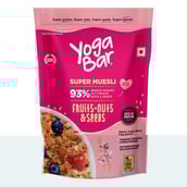 3 - Yogabar Super Muesli Combo Pack,  400 g  (Whole Grains + Seeds + Almonds) & (Fruits + Nuts & Seeds) 