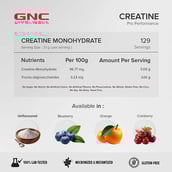 2 - GNC Pro Performance Pure Micronized Creatine Monohydrate,  Unflavoured  0.88 lb 