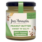 1 - Jus Amazin Peanut Butter,  200 g  Sweet n Salty with Crunchy Flax 