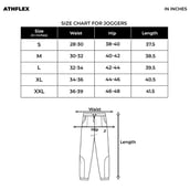 1 - Athflex Men's Slim Fit Daily Joggers,  Indian Blue  Medium 