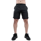 3 - Athflex Men's Nylon-Spandex Workout 2in1 Shorts, Small Black