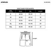 8 - Athflex Men's Regular fit Knee Length Velocity Slit Shorts,  Small  Black 