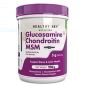 1 - HealthyHey Nutrition Glucosamine Chondroitin and MSM Powder, 200 g