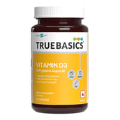 2 - TrueBasics Vitamin D3 600iu,  50 capsules  Unflavoured 