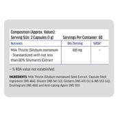 9 - HealthKart HK Vitals Milk Thistle Extract 600mg,  120 capsules