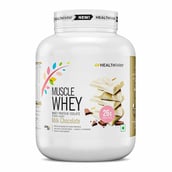 1 - Healthfarm Muscle Whey,  4.4 lb  Milk Chocolate 