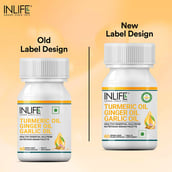 2 - INLIFE Turmeric Oil Ginger Oil Garlic Oil,  60 veggie capsule(s) 