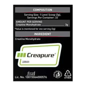 6 - MuscleBlaze CreaPRO Creatine with Creapure® Powder from Germany,  Unflavoured  0.22 lb 