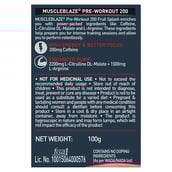 1 - MuscleBlaze PRE Workout 200, 0.22 lb Fruit Splash