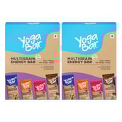 1 - Yogabar Multigrain Variety Energy Bars 700gm (35gm x 20 Bars),  20 Piece(s)/Pack  Chocolate Vanilla Almonds Cashew Orange and Nuts & Seeds 