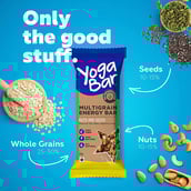 6 - Yogabar Multigrain Variety Energy Bars 700gm (35gm x 20 Bars),  20 Piece(s)/Pack  Chocolate Vanilla Almonds Cashew Orange and Nuts & Seeds 