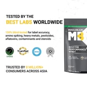 4 - MuscleBlaze Biozyme Performance Whey,  2.2 lb  Refill Pack Unflavoured