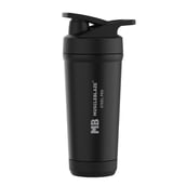 3 - MuscleBlaze Steel Shaker Pro,  Midnight Black  700 ml