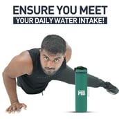 4 - MuscleBlaze Sipper Water Bottle, Forest Green 1 L