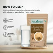 4 - Neuherbs Organic Ashwagandha Powder, 100 g