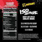 4 - Mutant ISO Surge,  1.6 lb  Strawberry Milkshake 
