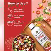 3 - Dr. Patkar's 100% Natural Brewed White Vinegar,  200 ml  Salad Cooking 
