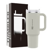 3 - MuscleBlaze Stainless Steel Insulated Tumbler,  Stallion White  1.2 L 