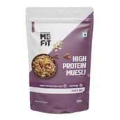 9 - MuscleBlaze High Protein Muesli, 0.4 kg Fruits & Nut