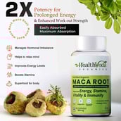3 - Health Veda Organics Maca Root 800 mg,  60 veggie capsule(s) 