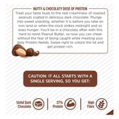 1 - MuscleBlaze High Protein Peanut Butter,  0.750 kg  Dark Chocolate Creamy 