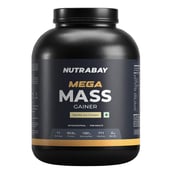 1 - Nutrabay Gold Mega Mass Gainer, 4.4 lb Vanilla Ice Cream