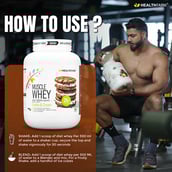 7 - Healthfarm Muscle Whey,  4.4 lb  Cookies & Cream 