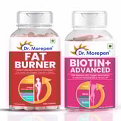 1 - Dr. Morepen Biotin+ Advanced & Fat Burner Combo, 60 tablet(s) Unflavoured