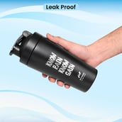 3 - GHC Brisqore Stainless Steel Protein Shaker Bottle,  Black  750 ml 