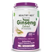 1 - HealthyHey Nutrition Panax Ginseng Extract,  90 capsules 