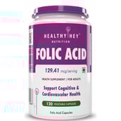 1 - HealthyHey Nutrition Folic Acid,  Unflavoured  120 veggie capsule(s) 