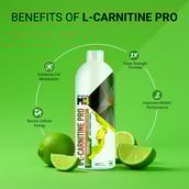 1 - MuscleBlaze Liquid Carnitine PRO - Triple Strength Formula 3300mg,  450 ml  Key Lime