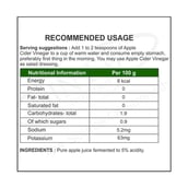 supplement - Sinew Nutrition Apple Cider Vinegar,  0.350 L  Unflavoured 