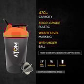 2 - AS-IT-IS Nutrition AS-IT-IS Shaker Bottle,  Black  470 ml 