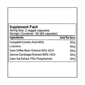 supplement - Sinew Nutrition Fat Burner 5X,  60 capsules  Unflavoured 