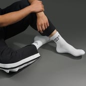 6 - MuscleBlaze Rep/Set Socks Combo,  White-(5 Pack)  Ankle Length 