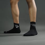 8 - MuscleBlaze Rep/Set Socks Combo,  Black-(5 Pack)  Ankle Length 