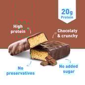 3 - Pro.Fitness Protein Bar (20g Protein), 6 bar(s) Choco Peanut Butter