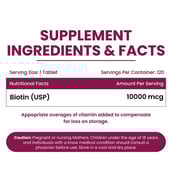 2 - Vlado's Himalayan Organics Biotin 10000mcg,  120 tablet(s)  USP 