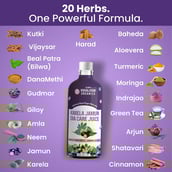 2 - Vlado's Himalayan Organics Karela Jamun Dia Care Juice,  Unflavoured  1 L 