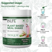 8 - INLIFE Vegan Protein Meal Shake,  0.5 kg  Mixed Berry 