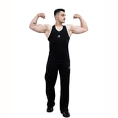 10 - Athflex Men's Straight Fit Classic Workout Pants, Black Large