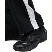 7 - Athflex Men's Lightweight Straight Fit Classic Stripe Pant, Black Small