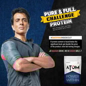 5 - AS-IT-IS Nutrition ATOM PWR Whey Protein,  2.2 lb  Mango 