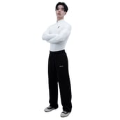 8 - Athflex Men's Compression Fit Hustle Highneck Pullover,  White  Small 